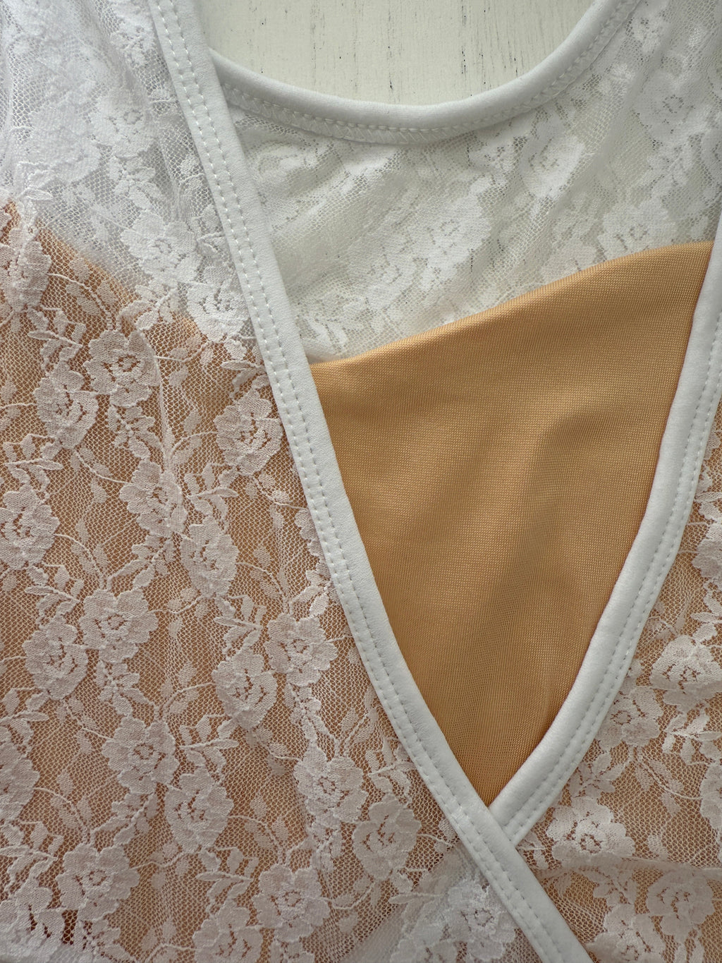 Blossoms Garden Leotard (Snowy White)
