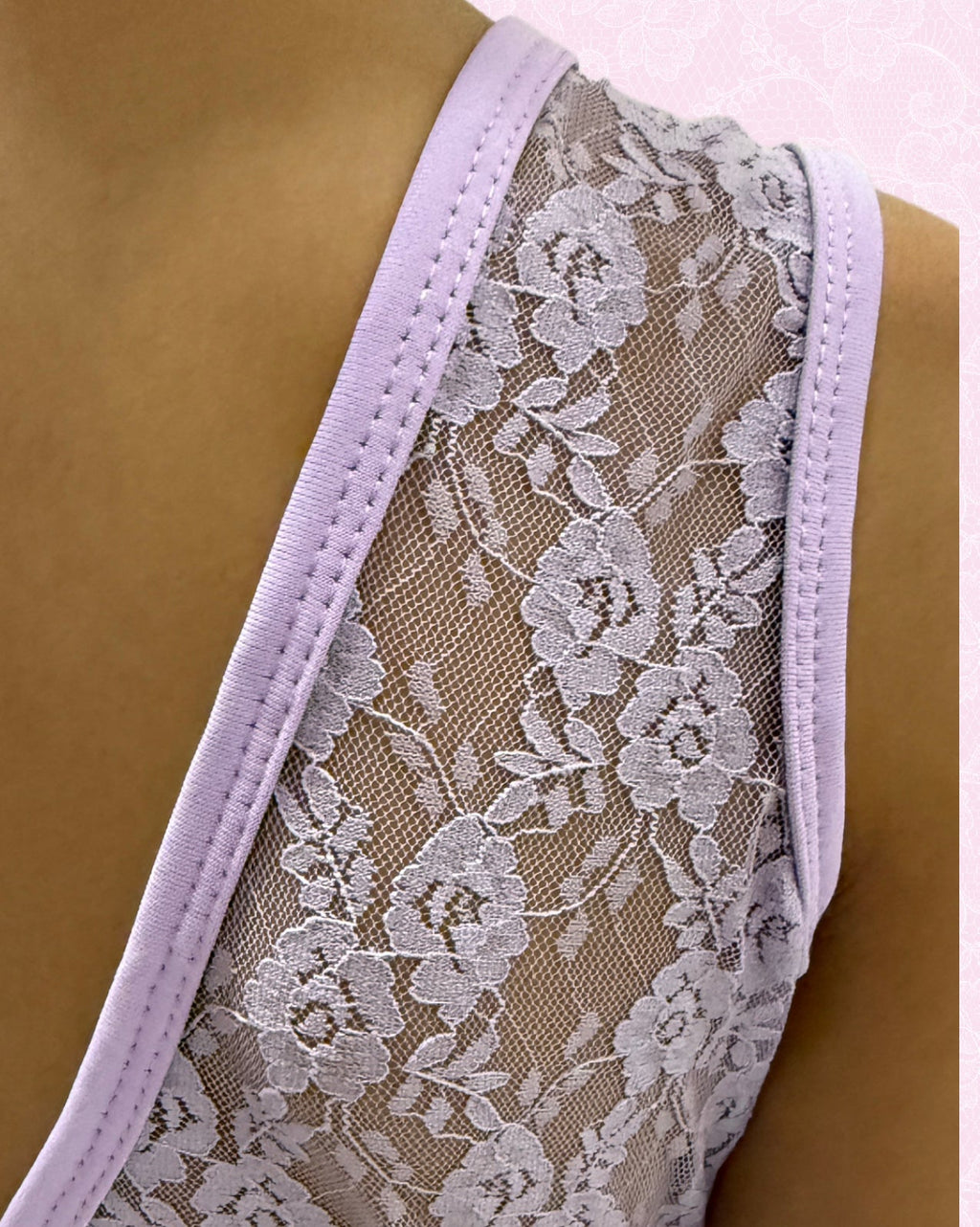 Blossoms Garden Leotard (Lilac purple)
