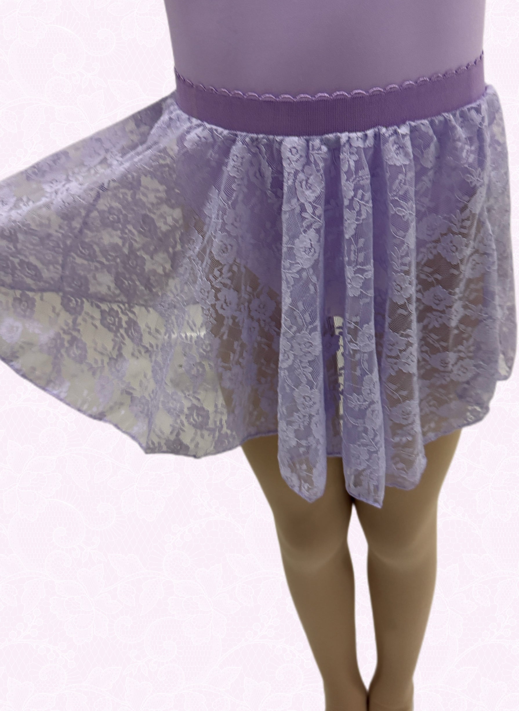 Blossoms Garden Leotard (Lilac purple)