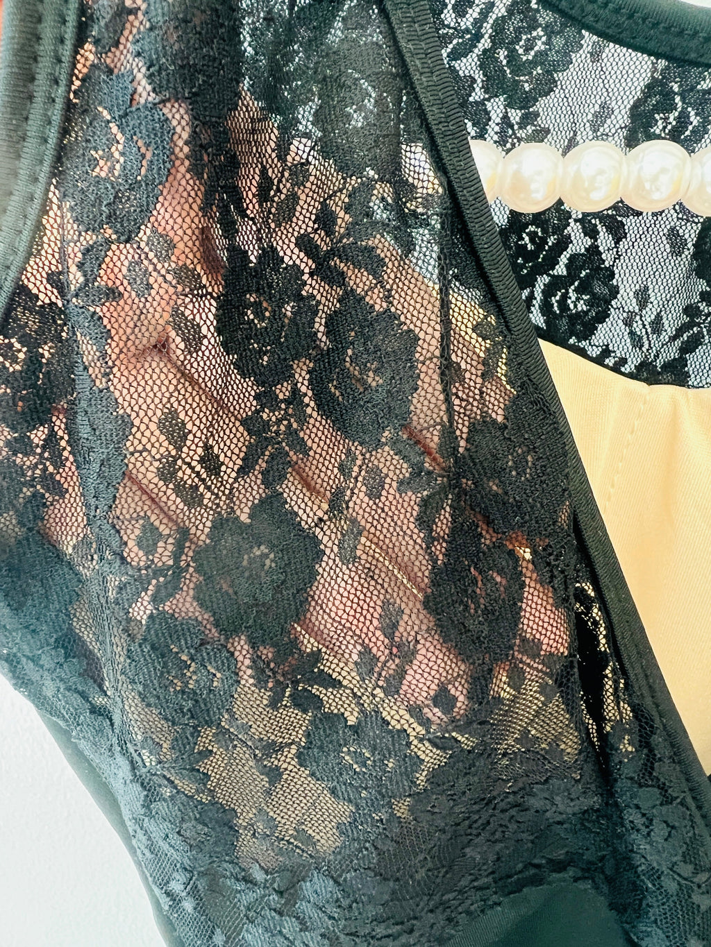 Blossoms Garden Leotard (Noir)